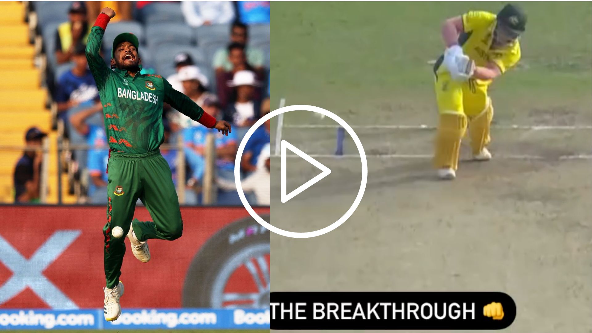 [Watch] David Warner Falls On A 'Controversial Catch' By Shanto Against Mustafizur Rahman